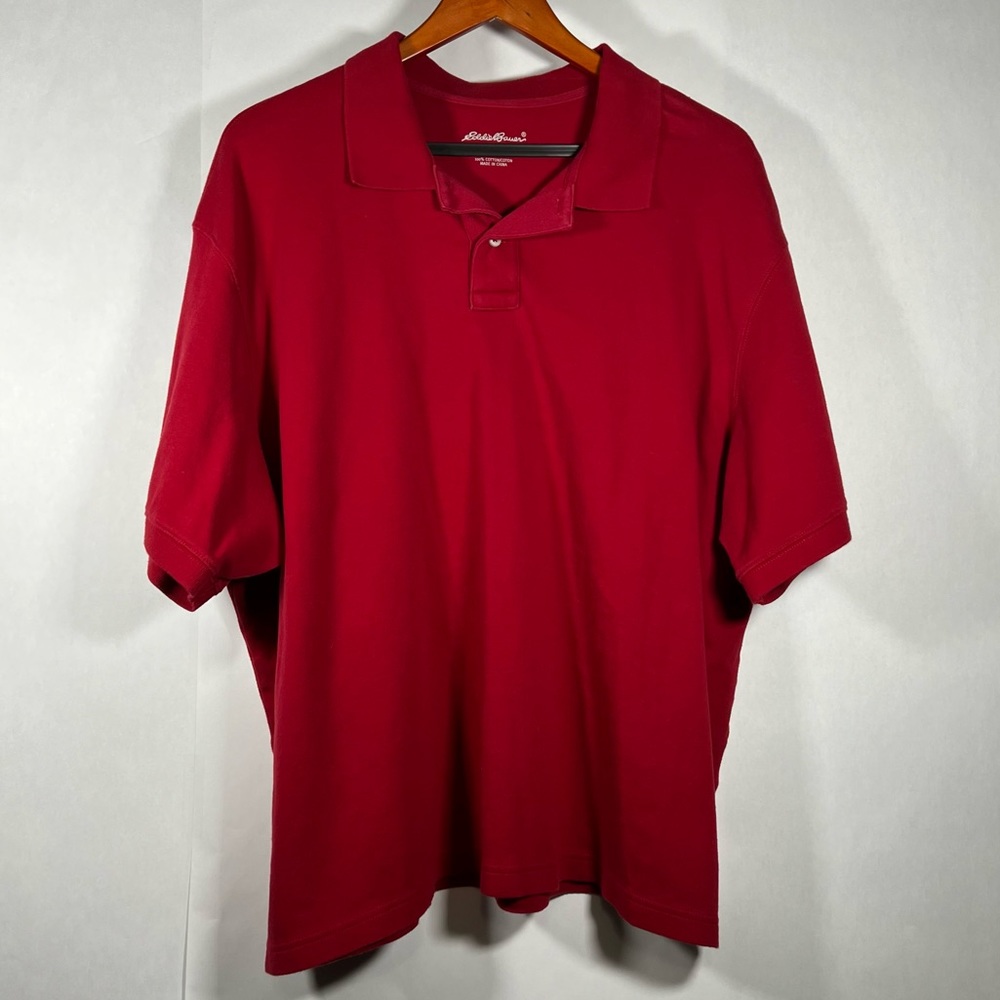 Eddie Bauer Men’s Red Polo (Size: XXL)